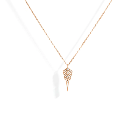 Collier Stairway S Or rose & diamants