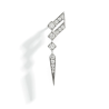 Boucle d'oreille Stairway Wings Argent & diamants
