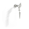 Boucle d'oreille Stairway Wings Argent & diamants