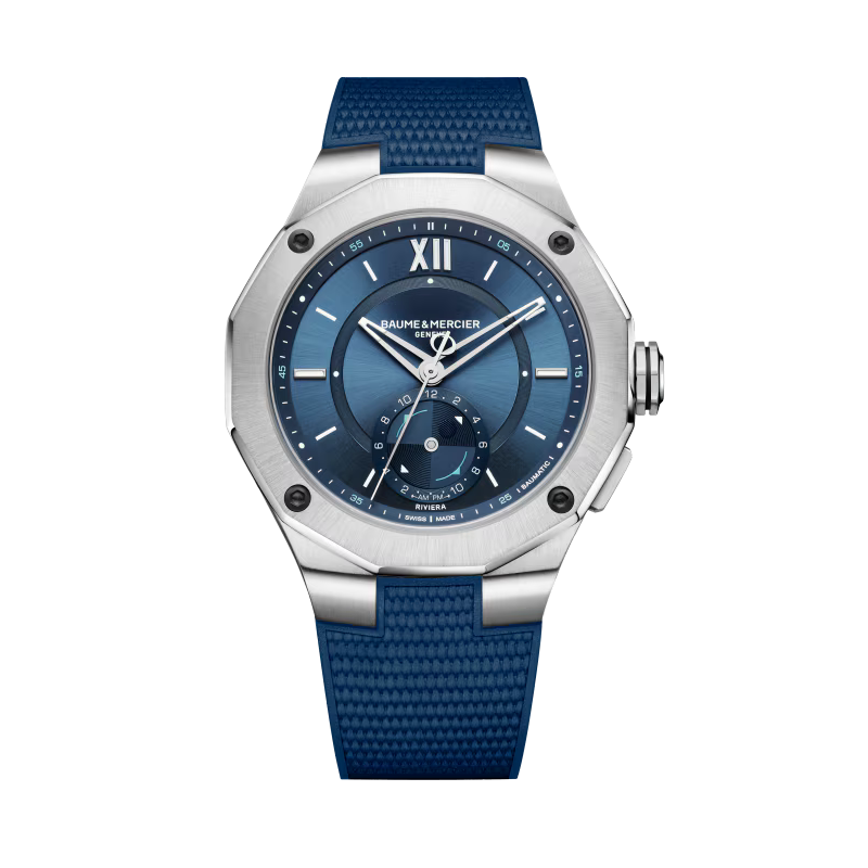 Baume & Mercier Riviera Maréographe Homme Automatique 43 mm bracelet Silicone Edition limitée