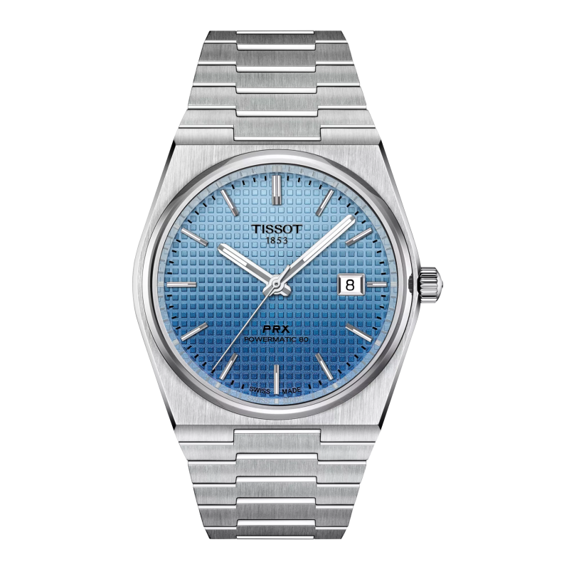 TISSOT PRX POWERMATIC 80 Cadran Bleu Gradient glacier caméléon