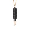 Collier Fatal Attraction Or rose & titane noir