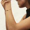 Bracelet flex Mini Bang Bang diamant Or rose 18 cm