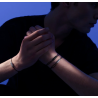 Bracelet cordon Bang Bang Titane noir & titane