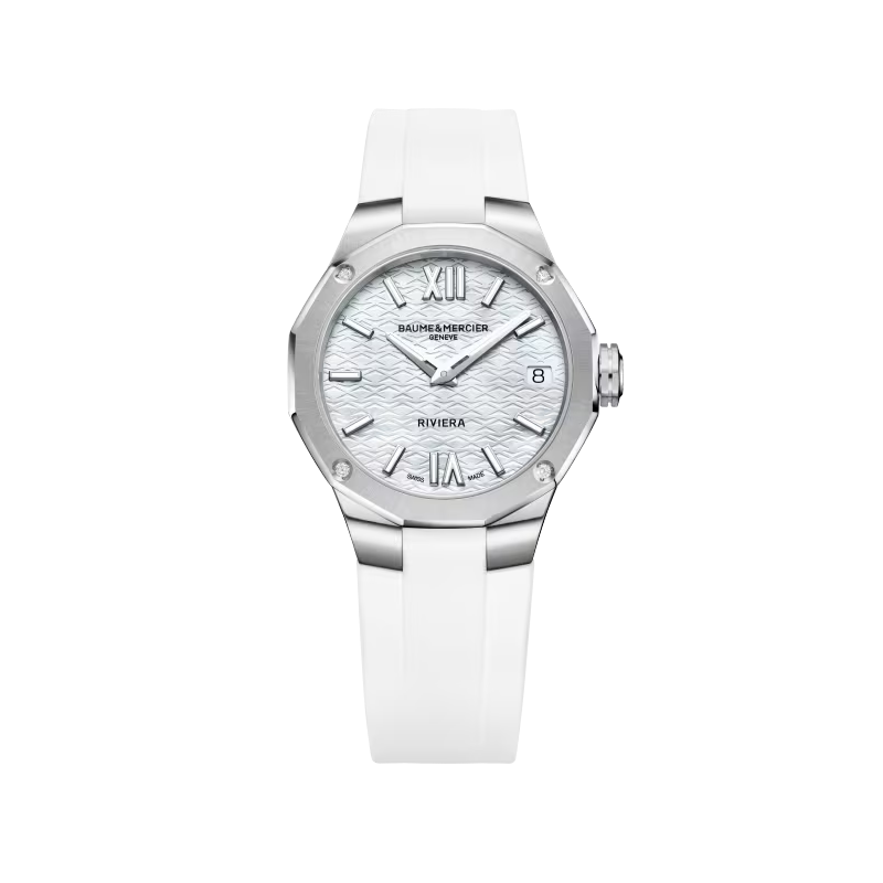 Baume & Mercier Riviera Femme Quartz 33 mm Acier bracelet Silicone