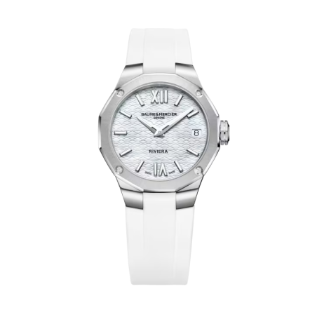Baume & Mercier Riviera Femme Quartz 33 mm Acier bracelet Silicone